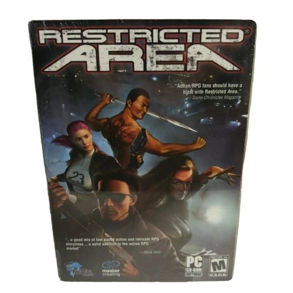 Restricted Area Whiptail interactive - PC CD-Rom Software Video Game in BOX RPG